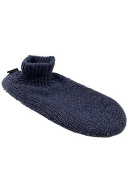 MUK LUKS Men's Morty Ragg Wool Slipper Sock Denim -